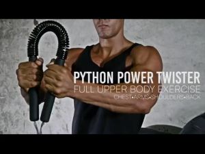 ALPLUME Power Twister Flexible Strength Chest Arm Rod Exerciser Hand Gripper Spring Bar Strengthens Biceps Shoulders Fitness Expander