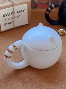 XINGYUNGOU | Cute Couples Mug Ceramic Cup with Lid