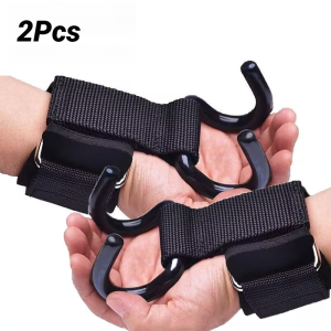 2Pcs Heavy Duty Chin Up Assist Hooks Anti-Slip Handles Weightlifting Wrist Guards For Home Gym Strength Training Weight Lifting