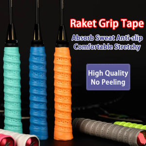 Raket Grip Tape Anti-Slip Absorb Sweat Racket Grip Multi-use Handle Grip Squash Band Badminton Racket Fishing Rod Keel Hand Glue Anti-slip Belt 羽毛球手胶