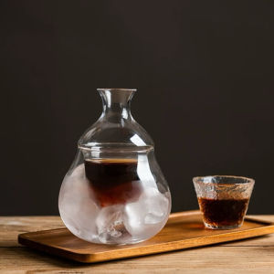 Cold Brew Coffee Pot Hand Pour Coffee Ice Wine Cooling Pot Warm Alcohol Set Chinese Style Ice Wine Pot Bar Gathering Collection