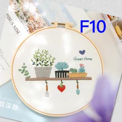 ❤️สอนฟรี ชุดปักผ้าลายดอกไม้ แถมสะดึงและที่สนเข็มEmbroidery kit beginners งานDIYชุดปักผ้า🌺มีคำแนะนำภาษาไทย ส่งจาก กทม
