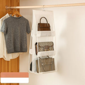 Hanging Type Storage Bags For Bag Organizer 3/4Layer Eco-Friendly Dust-Proof Transparent Bag Organizer Storage Container