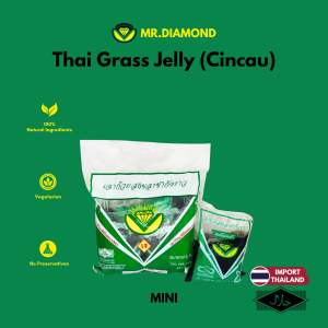 MR.DIAMOND THAI GRASS JELLY CINCAU (1x5 PKT) HALAL IMPORT THAILAND 100% NATURAL VEGETARIAN