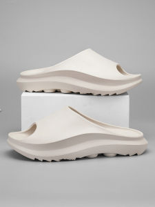 Mens Sports Slippers Summer Outdoor Thick Bottom Basketball Slippers Anti-slip Soft Bottom Beach Couples Casual Slip-On Shoes