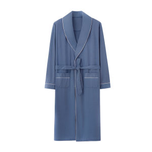 MiiOW | เสื้อคลุมผู้ชายแขนยาวปานกลาง MiiOW Catman ฤดูใบไม้ผลิ ฤดูร้อน ฤดูใบไม้ร่วง ฤดูหนาว แขนยาว ปกตั้ง หลวม เสื้อคลุมบ้าน