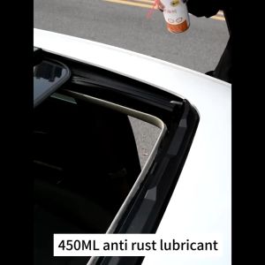 Car door noise cancellation window lubricant rubber sealing strip belt softening