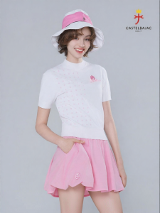 CASTELBAJAC GOLF | French Retro Fashion Knit Short Sleeve T-Shirt
