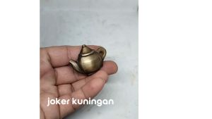 Knob / Knop tarikan laci meja lemari kitchen set motif teko kuningan antik