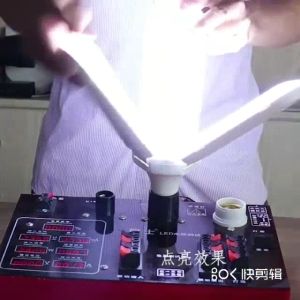 Fan Blade Kavolux Bohlam LED lampu model kipas 3 sisi lamp bulb lipat warna