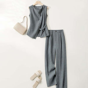 DAIXIANGFEIZI | Stylish Linen Blend Womens Casual Set