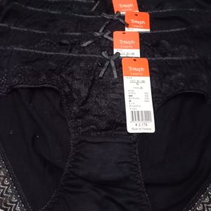 Đồ lót nữ freeship Set 5 quần sịp cotton lụa phối ren cao cấp mềm mại quyến rũ màu đen VN115 nội y MarketOnline