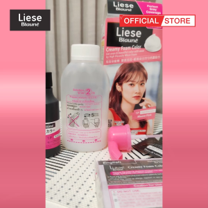Liese Blauné Creamy Foam Color (Mauve Pink) – DIY Gray Hair Dye Mess-Free Lasting Color