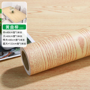 Waterproof Self Adhesive Wood Grain Wallpaper PVC Tabletop Furniture Renovation Sticker Real Wood Skin Boeing Paper