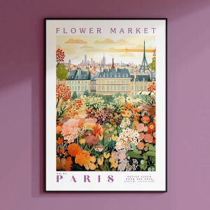 Jigsaw Puzzle 500/1000/1200/2000PCS Peaceful Amsterdam Floral Market Scene For Adults Ideal For Stress Relief And Relaxation