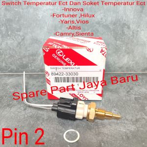 Switch Ect Sensor Temperatur Dan Soket Ect Innova Hilux Pin 2 Original
