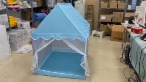 [khung kim loại] Lều Cho Bé Ngủ Chơi Lều trẻ em Lều Hoàng tử Công Chúa Cho Bé Kích Cỡ Siêu To S5+ ĐÈN