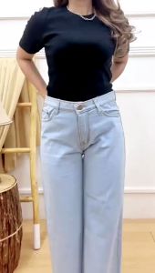 Kulot Jeans Premium Belah Samping: Desain Modern & Nyaman