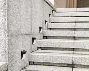 Angelila Solar Powered LED Wall Light Outdoor Porch Security Light Motion Activated Auto On/Off Solar Landscape Lighting for Patio Deck Yard Garden Path Step