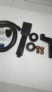 [ FERRUM ] Kran Bathtub Keran Mixer Panas Dingin BT-005 Hitam Anti Karat + Komplet Shower