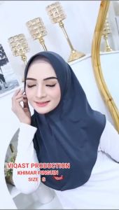 𝐕𝐈𝐐𝐀𝐒𝐓 - Jilbab Sport Khimar Pinguin Hijab Instan Jersey Premium Size S | Bergo Daily Pet Antem ( Anti Tembem ) Kerudung Olah Raga Terbaru