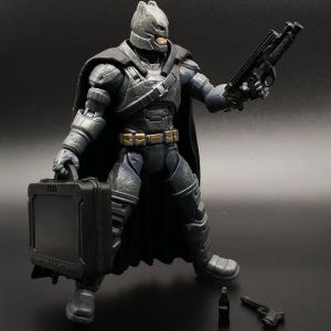 Collectible Batman Vs Superman Action Figure Toy Model Heavy Armor Batman Moveable Gargoyle Knight Doll Clown Girl Accessories