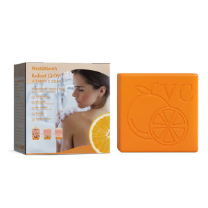 West Month Radiant Glow Vitamin C Soap Brightening Vitamin C Soap Fade Underarm Joints And Dull Skin Reduce Dark Pigmentation Hydrating And Moisturizing Smooth Irritated Skin Remove Acne Body Cleansing Soap Skincare Product