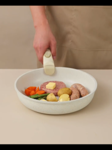 EMP Non Stick Frying Pan kitchen Detachable Cookware Set 5Pcs Handle Removable PFOA Free Suitable all stoves