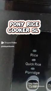 Pony 5L Electric Rice Cooker Multifunction Low Sugar Technology Cooker Steamer Non Stick Nasi Kurus Kukus periuk nasi