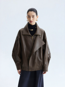 Eastern Light | Fashionable Lightweight PU Oversized Leather Jacket