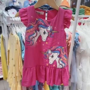 Đầm Pony xinh xắn cho bé gái Đầm hè cho bé gái Đầm suông cho bé gái cực đẹp