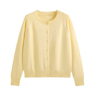 ZUKUN | Yellow Knitted Light Spring Cardigan