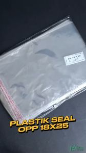 Plastik Seal OPP 18x25 (100 lembar) / Plastik Seal 18 x 25 Bening Lem Rekat Roti Undangan