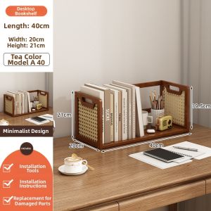 TUOJUE | Space-saving Small Simple Bookshelf