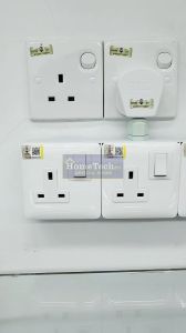 Heavy Duty 13A T-Adaport Wall Socket Extension Plug 3 Way Adaport 3 Core Cable Socket Plug Extantion Plak