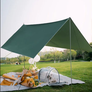 Outdoor canopy tarpaulin waterproof tent sunshade waterproof camping