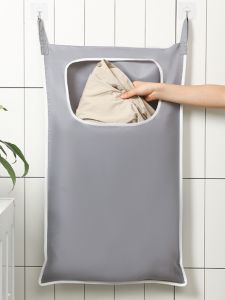 Hanging Home Laundry Basket Bathroom Dirty Laundry Laundry Basket Clothes Toys Shopping Bags Storage Bag behind the Door