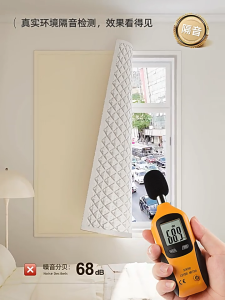 Soundproof curtains soundproof cloth Blackout Curtain Sunscreen Self-adhesive Without Punching Installation