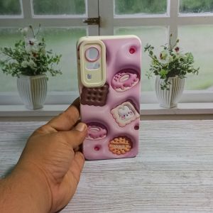 Case Vivo V2036 V2030 v2031 Softcase 3D Motif Cookies Vivo Y31 Y51 Y51A Y53s 4G