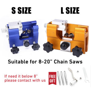 Portable Chainsaw Sharpener Jig Manual Chainsaw Chain Sharpening Chain Grinder Clamp Chainsaw Sharpening Tool For Most Chain Saws And Electric Saws Hand-Cranked