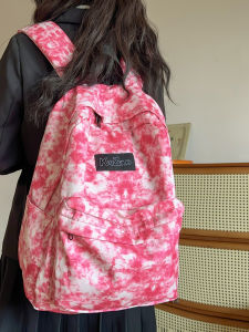 Trendy Large Capacity Backpack for Junior High School Girls American High Street Style Double Shoulder Bag Fashionable And Stylish