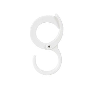1 Piece 10×5.5cm Plain Plastic S Hooks Rail and Closet Hooks for Storing Kitchen Supplies Clothes Hats and Ties