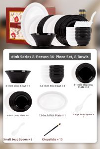QIANZAO | Stylish and Simple Ceramic Dinnerware Set 2026 New