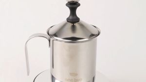One Two Cups Gelas Kopi Milk Frother Stainless Steel 400ml - WZ0011