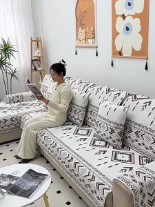 Sofa Cushion 2026 New Model Suitable All Seasons Fixed Anti-slip Sofa Cover Luxurious High-end Appearance Fabric Seat Cushion
