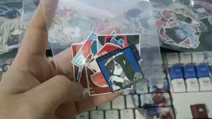 Nhà có 5 nàng dâu - Set 10/15 Sticker Nakano Miku anime/manga Nhà có 5 nàng dâu/Go-Tobun no Hanayome hình dán tráng trí laptop vali điện thoại siêu đẹp chống nước chống xước