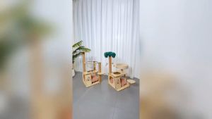 Cat Climbing Frame Cat Nest Cat Tree Integrated Scratch Board Jumping Platform Space Capsule Non-Covering Cat Villa