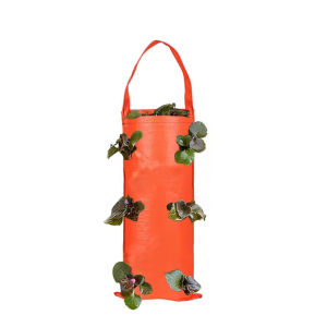 Multi-Function Hanging Strawberry Grow Bag Upside Down Planter Tomato Potato Vegetable Flower Plant Grow Bags Garden Decoration