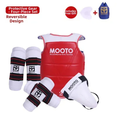 Training and Competition Thicker Full Set Taekwondo Protective Gear 8 Pieces
