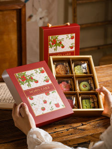 กล่องบรรจุภัณฑ์เบเกอรี่ กล่องขนมไหว้พระจันทร์ กล่องของขวัญ กล่องใส่ขนมไข่แดงกรอบ กล่องของขวัญทับทิม กล่องของขวัญแบบถือ กล่องของขวัญแบบปรับแต่งได้ อุปกรณ์ครัว